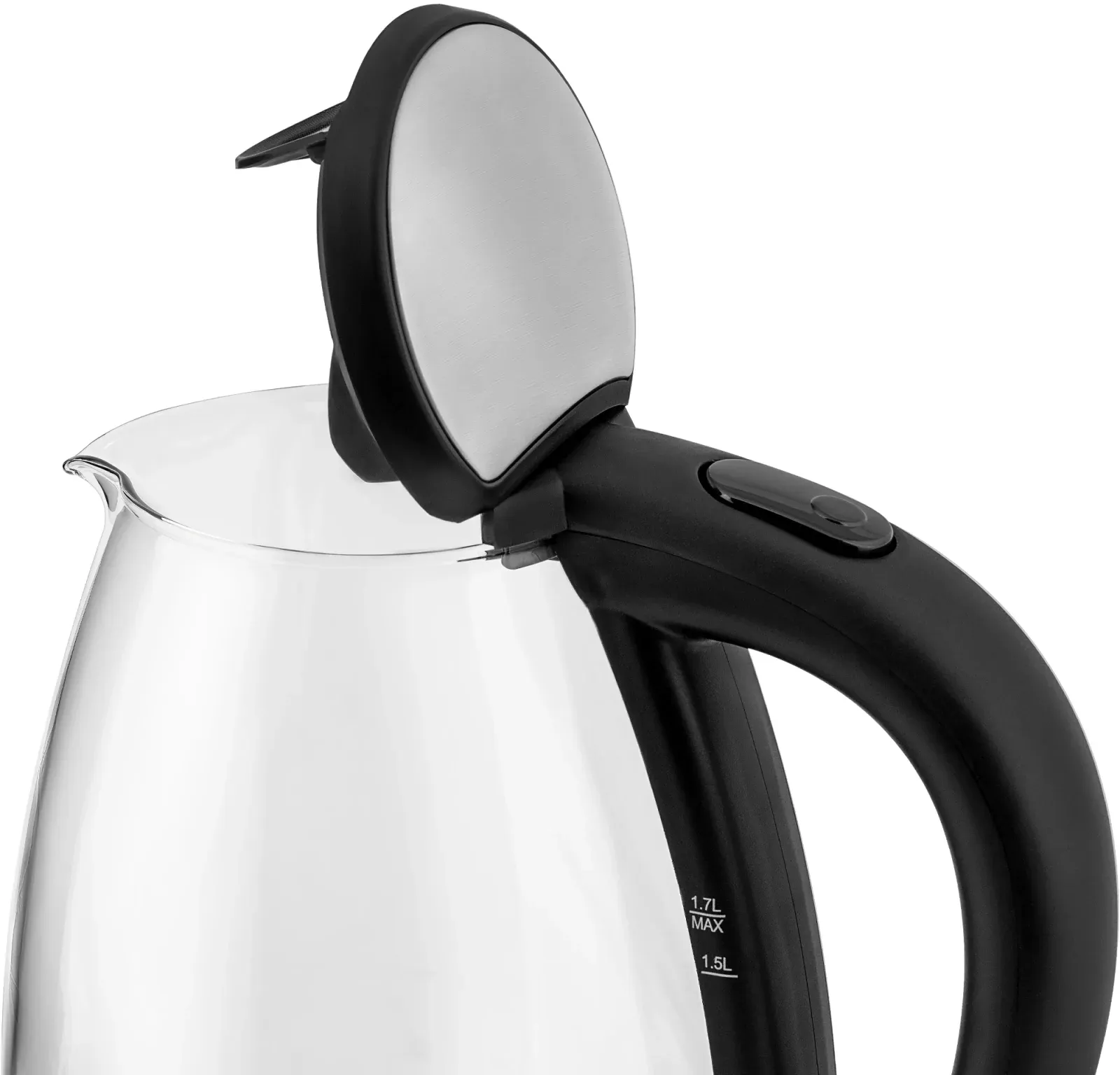 Чайник электрический Vitek VT-7046 1.7л. 2200Вт прозрачный/черный корпус: пластик/стекло - фото 4