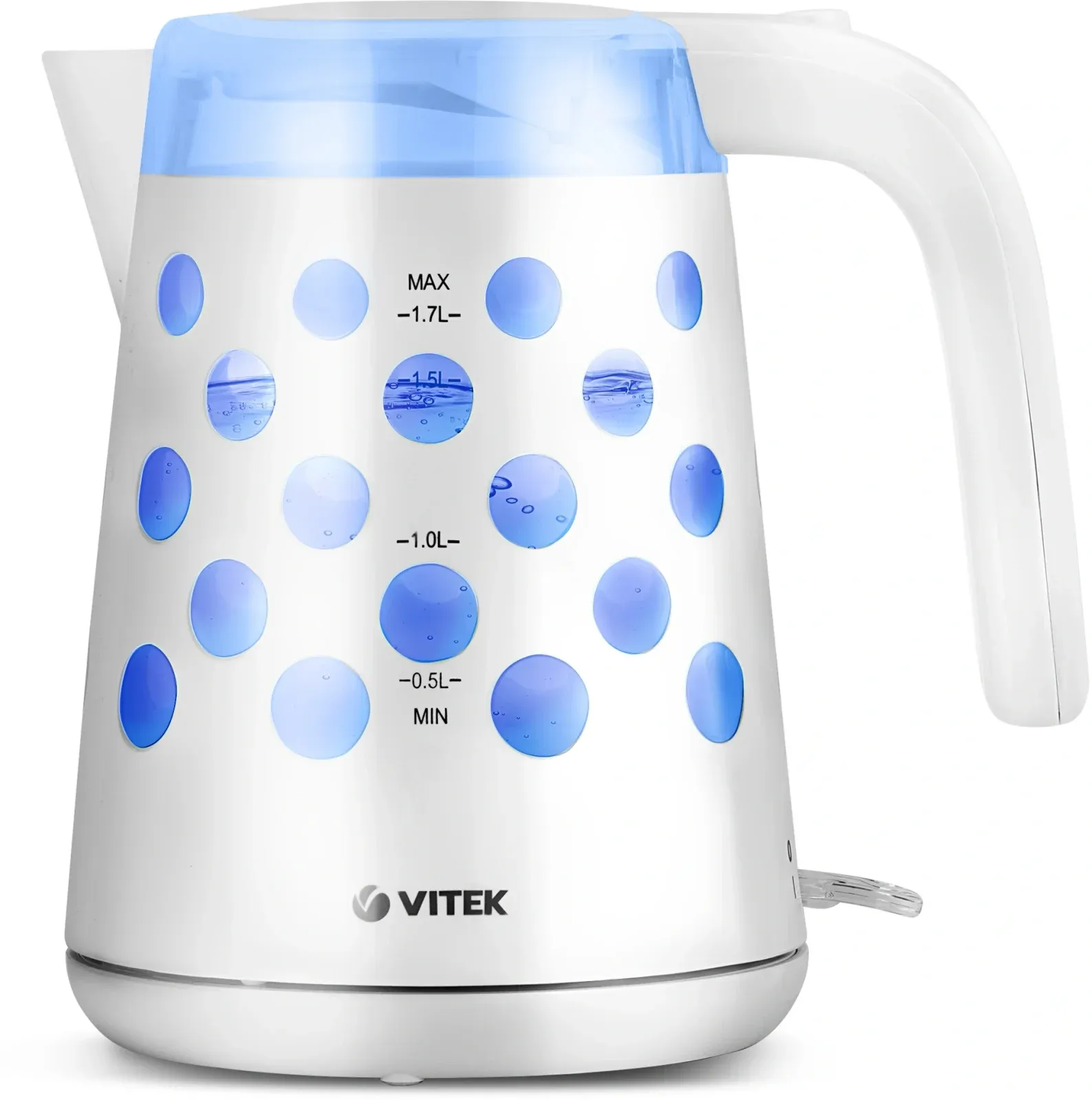 Чайник электрический Vitek VT-7048 1.7л. 2200Вт белый корпус: пластик - фото 1