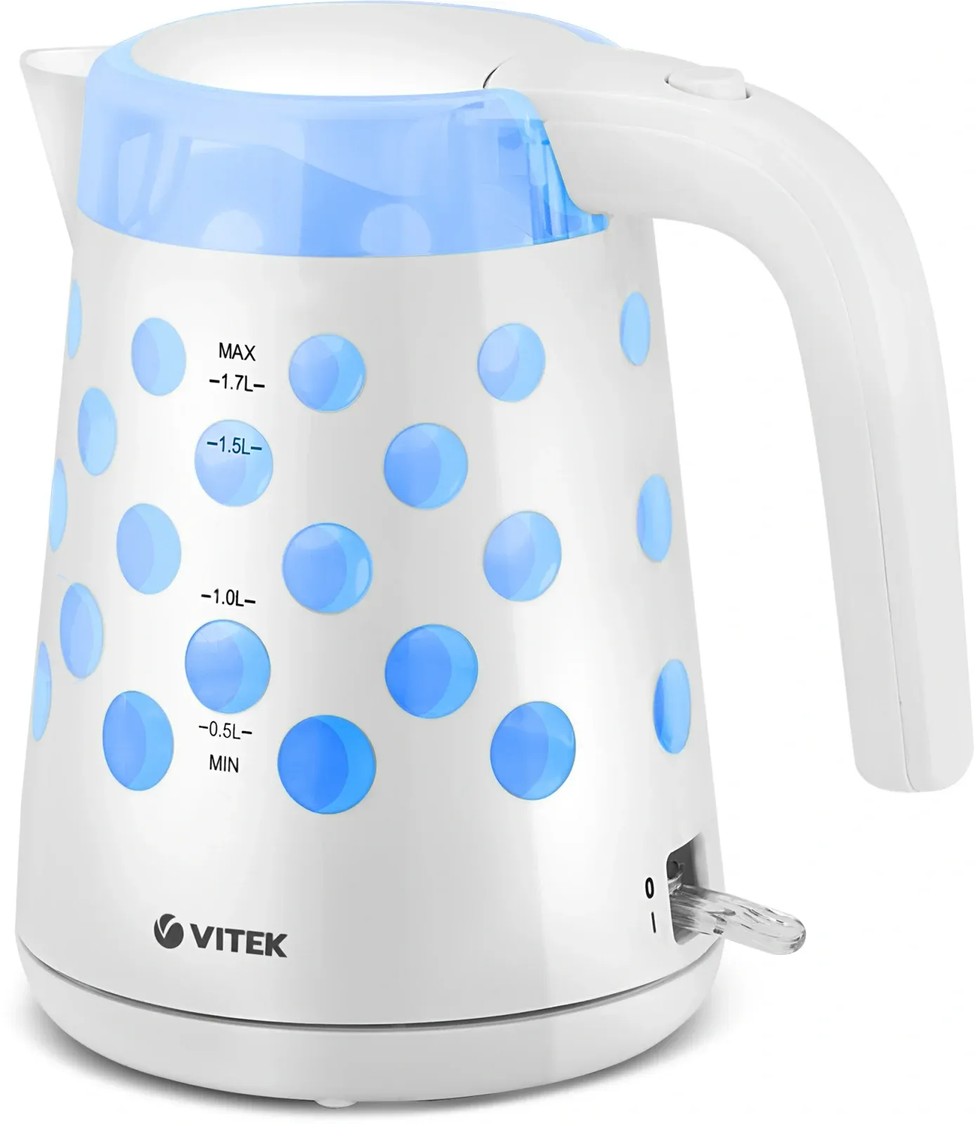 Чайник электрический Vitek VT-7048 1.7л. 2200Вт белый корпус: пластик - фото 2
