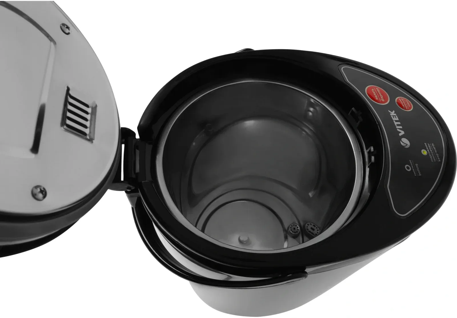 Термопот Vitek VT-7101 4.2л. 730Вт черный/серебристый, 4.2 л - фото 8
