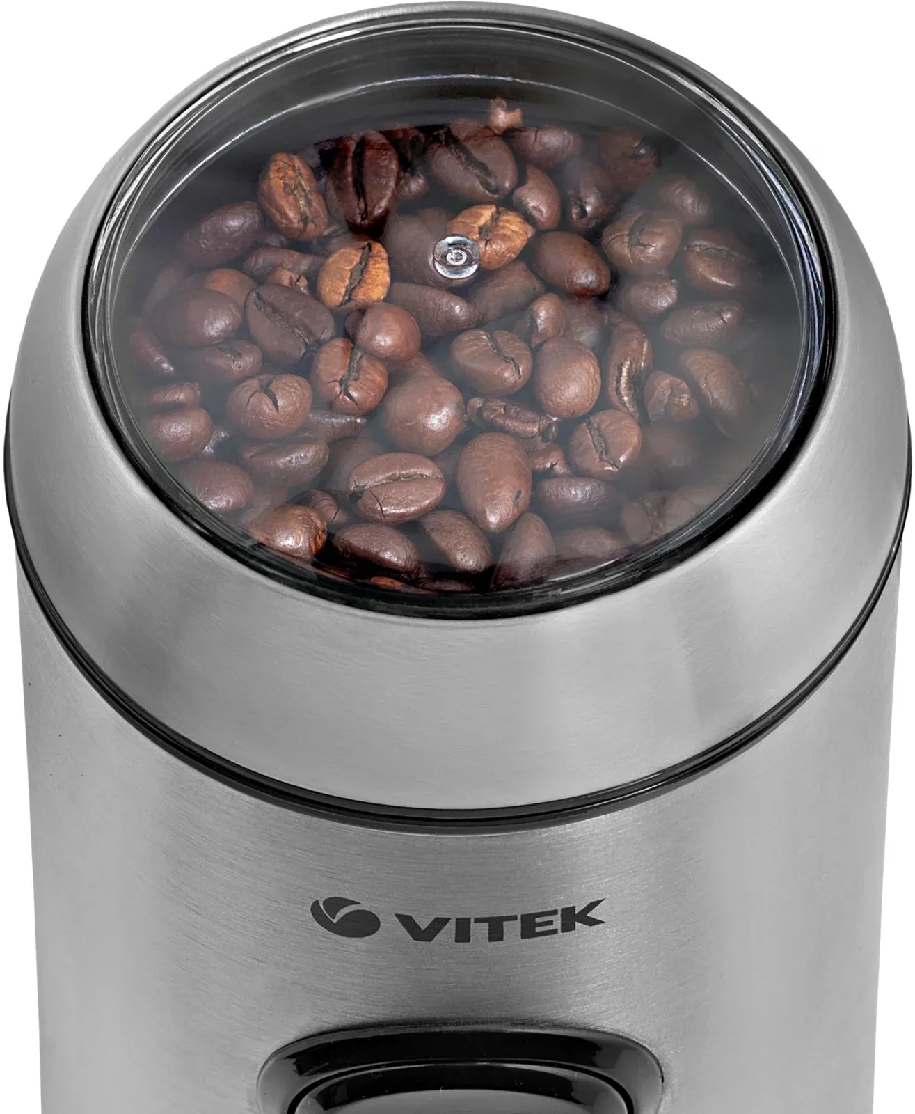 Кофемолка Vitek VT-7123 150Вт сист.помол.:ротац.нож вместим.:50гр стальной - фото 3