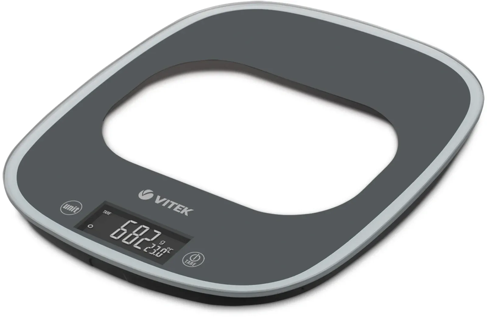 Весы кухонные электронные Vitek Graphite VT-8013 макс.вес:10кг - фото 1