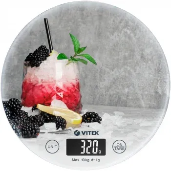 Весы кухонные электронные Vitek Harmony VT-8025 макс.вес:10кг - фото 5