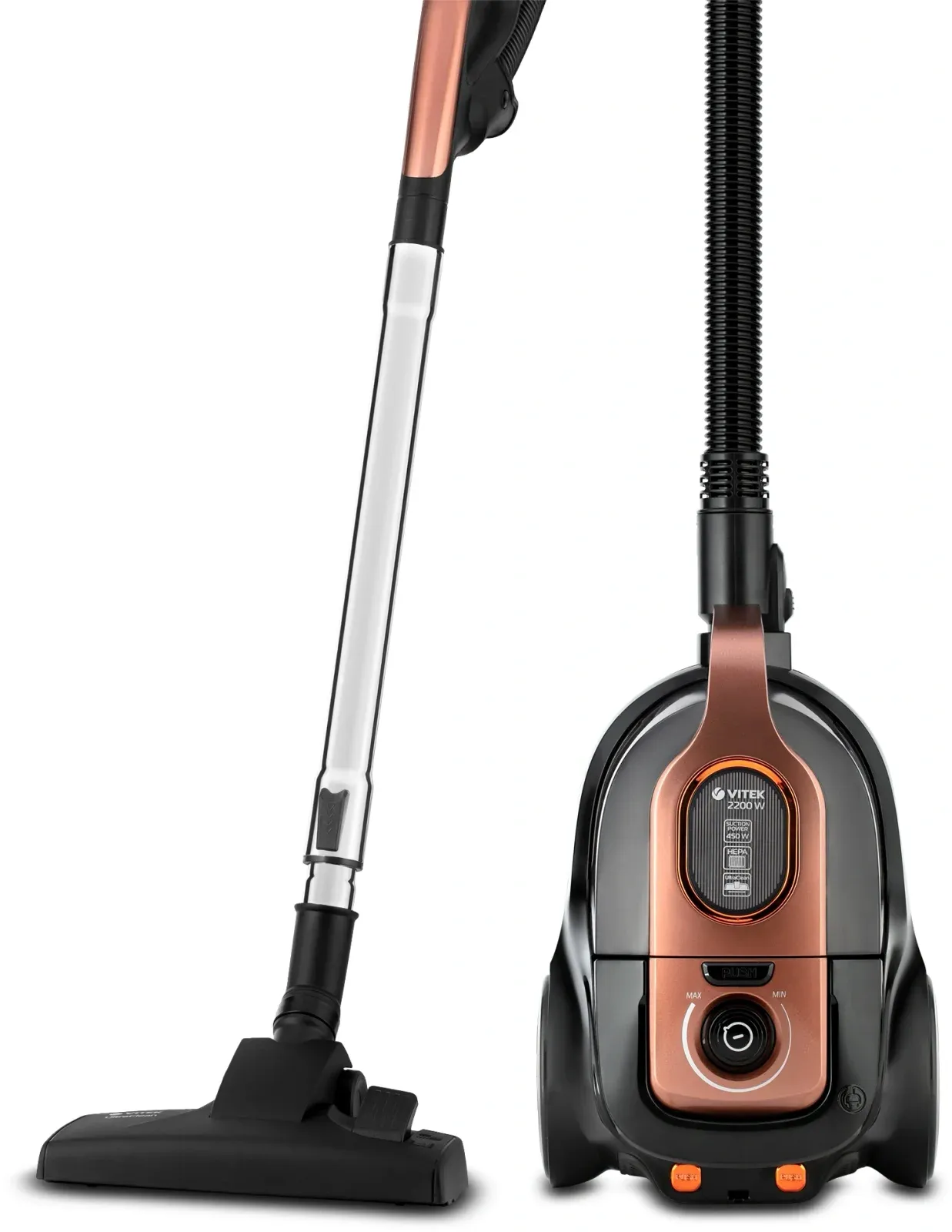 Пылесос Vitek VT-8117 BK 2200Вт черный/медный - фото 6