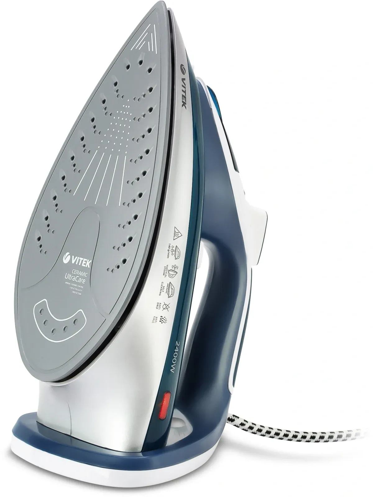 Утюг Vitek VT-8306 2400Вт белый/зеленый - фото 4
