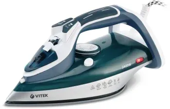 Утюг Vitek VT-8306 2400Вт белый/зеленый - фото 7