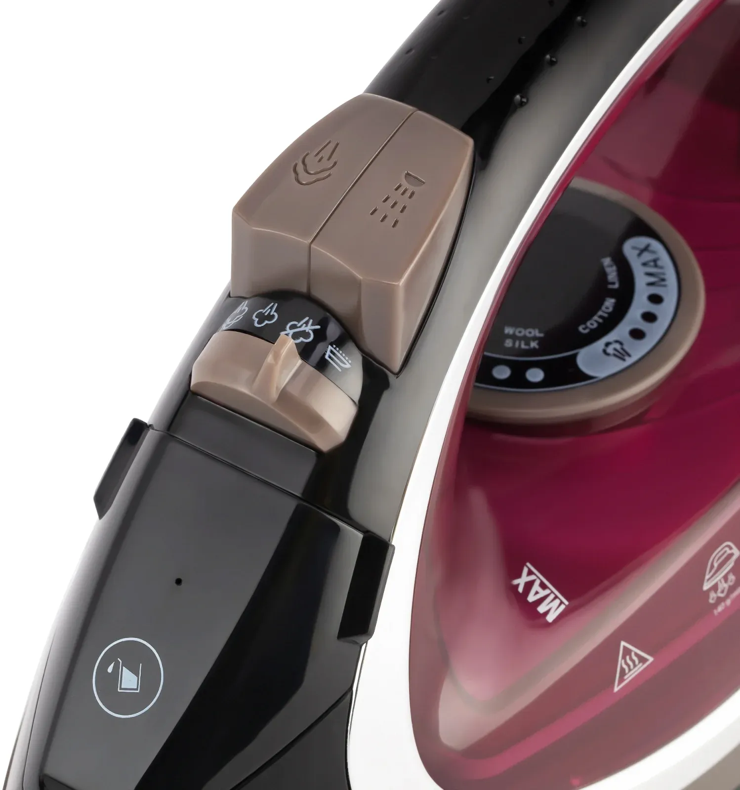Утюг Vitek VT-8309 2400Вт черный/коричневый/бордовый - фото 3