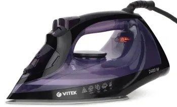 Утюг Vitek VT-8316 2400Вт черный/фиолетовый - фото 7
