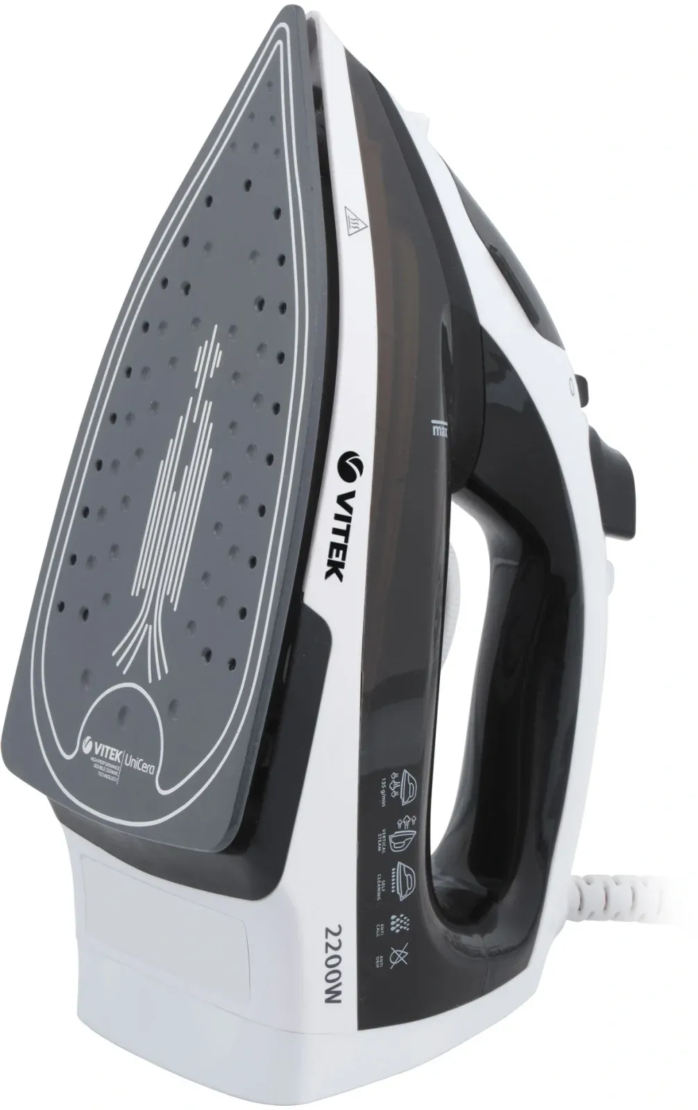 Утюг Vitek Metropolis VT-8338 2200Вт серый/белый - фото 5