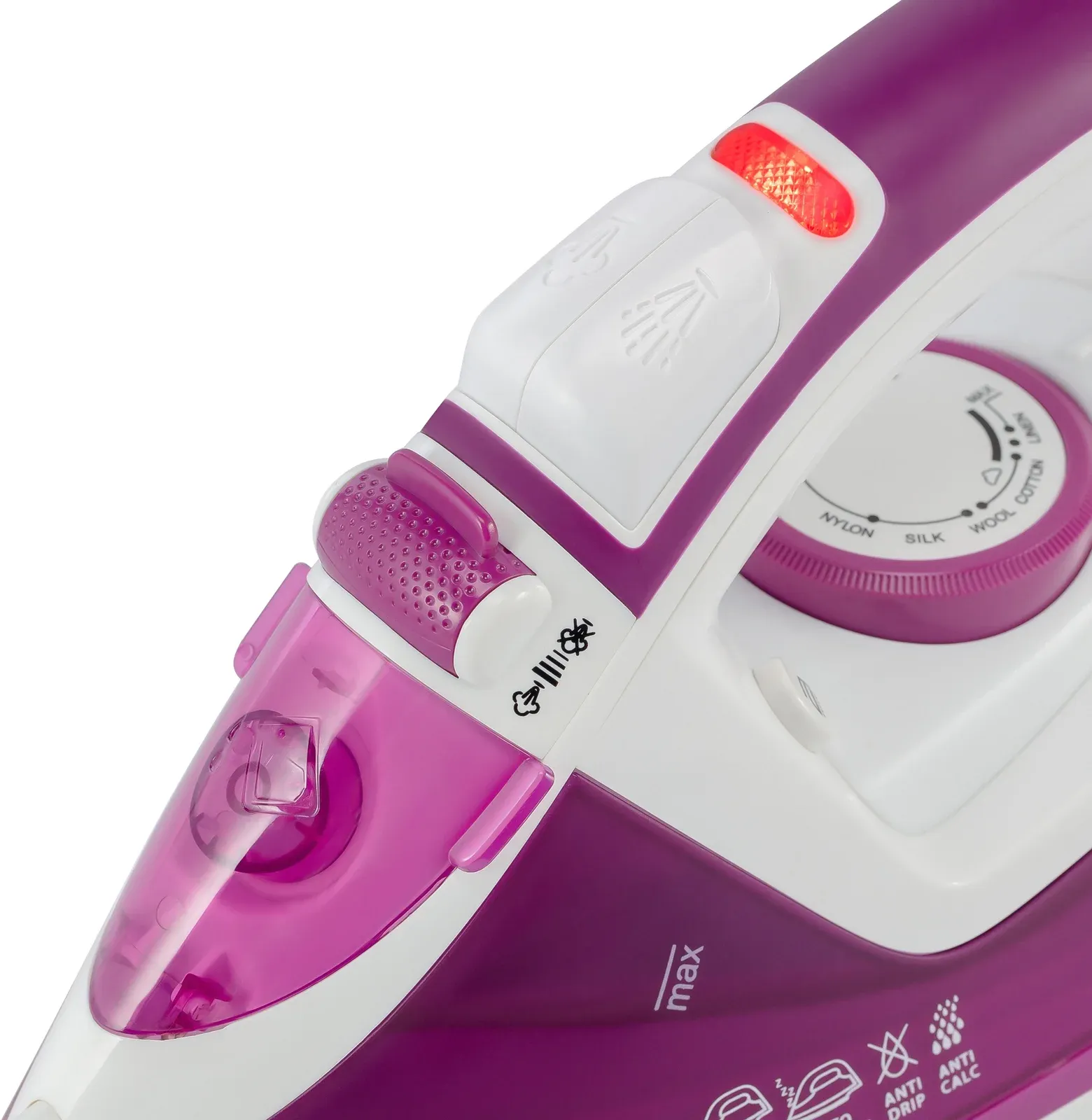 Утюг Vitek VT-8346 2400Вт белый/фиолетовый - фото 3