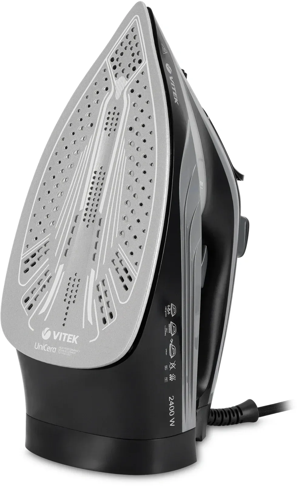 Утюг Vitek VT-8349 2400Вт черный/серый - фото 2