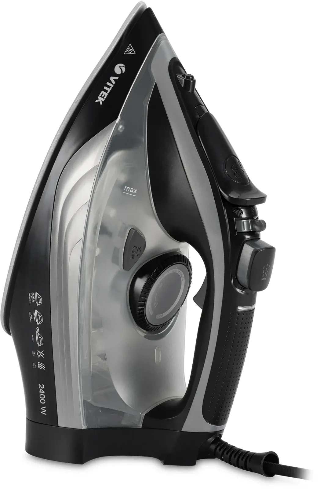 Утюг Vitek VT-8349 2400Вт черный/серый - фото 3