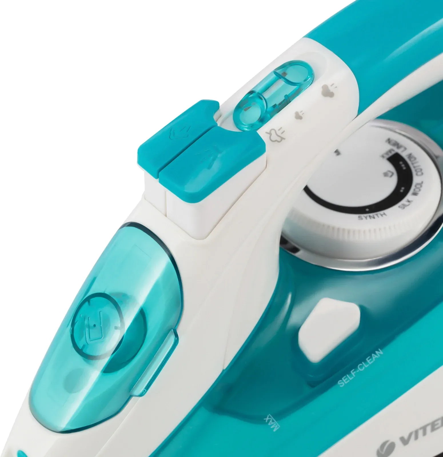 Утюг Vitek VT-8355 2600Вт бирюзовый/белый - фото 2