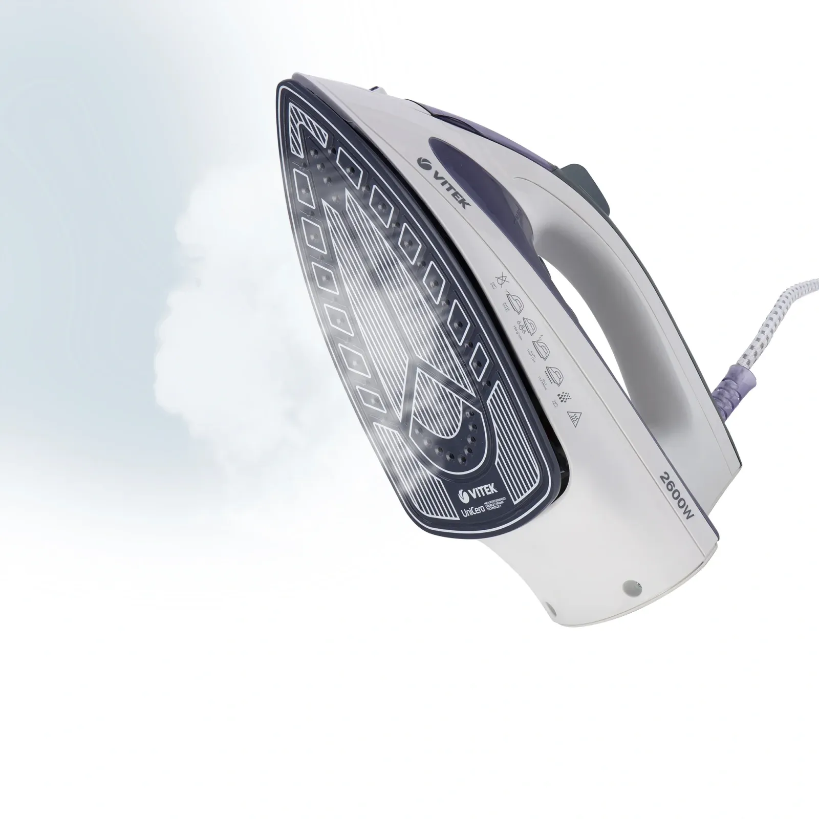 Утюг Vitek VT-8356 2600Вт белый/серый - фото 3