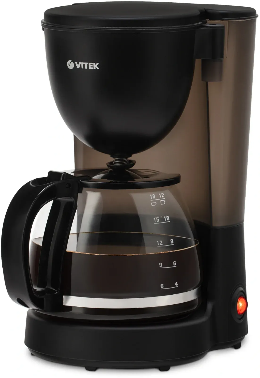 Кофеварка капельная Vitek Prive VT-8380 600Вт черный - фото 1