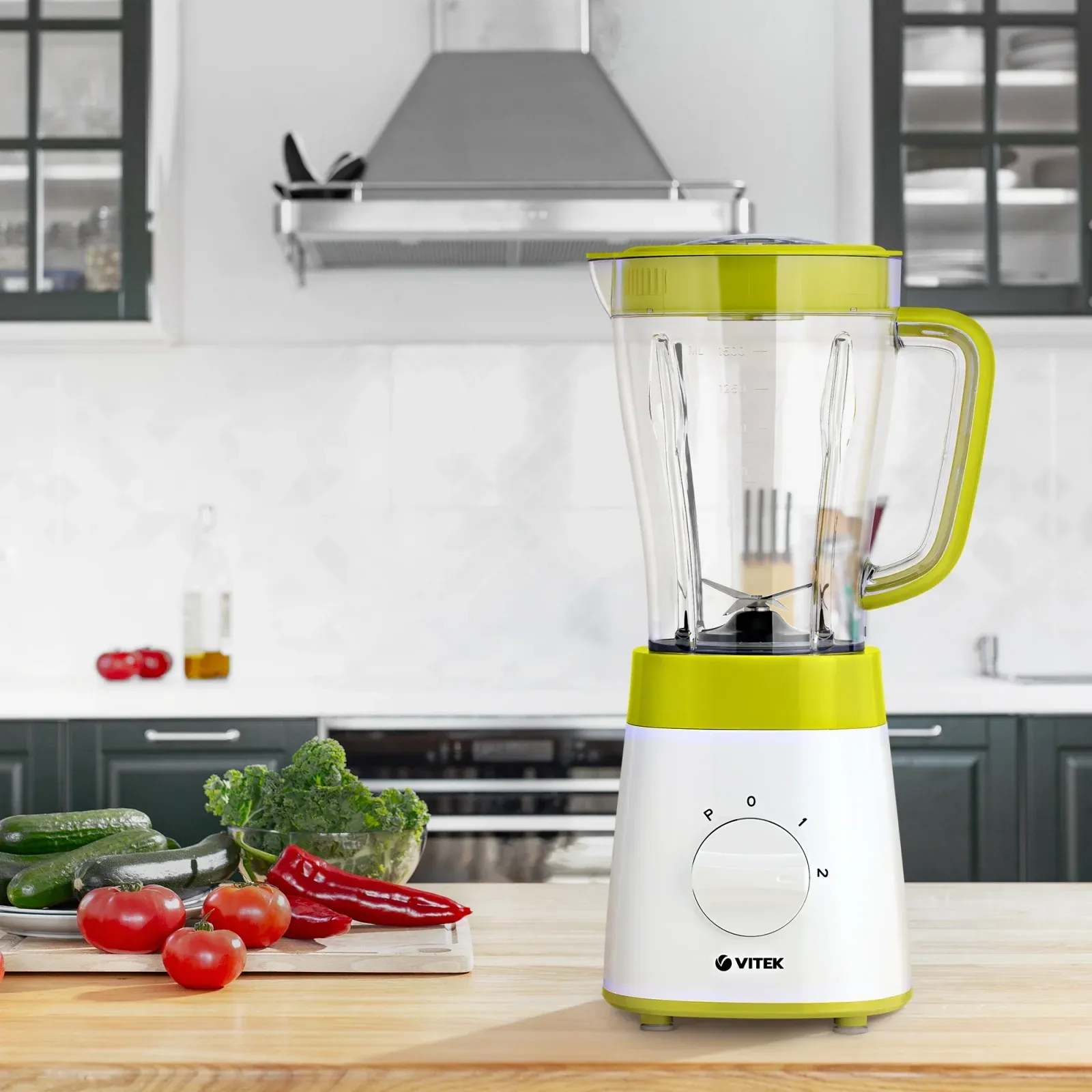 Блендер стационарный Vitek VT-8513 600Вт зеленый - фото 3