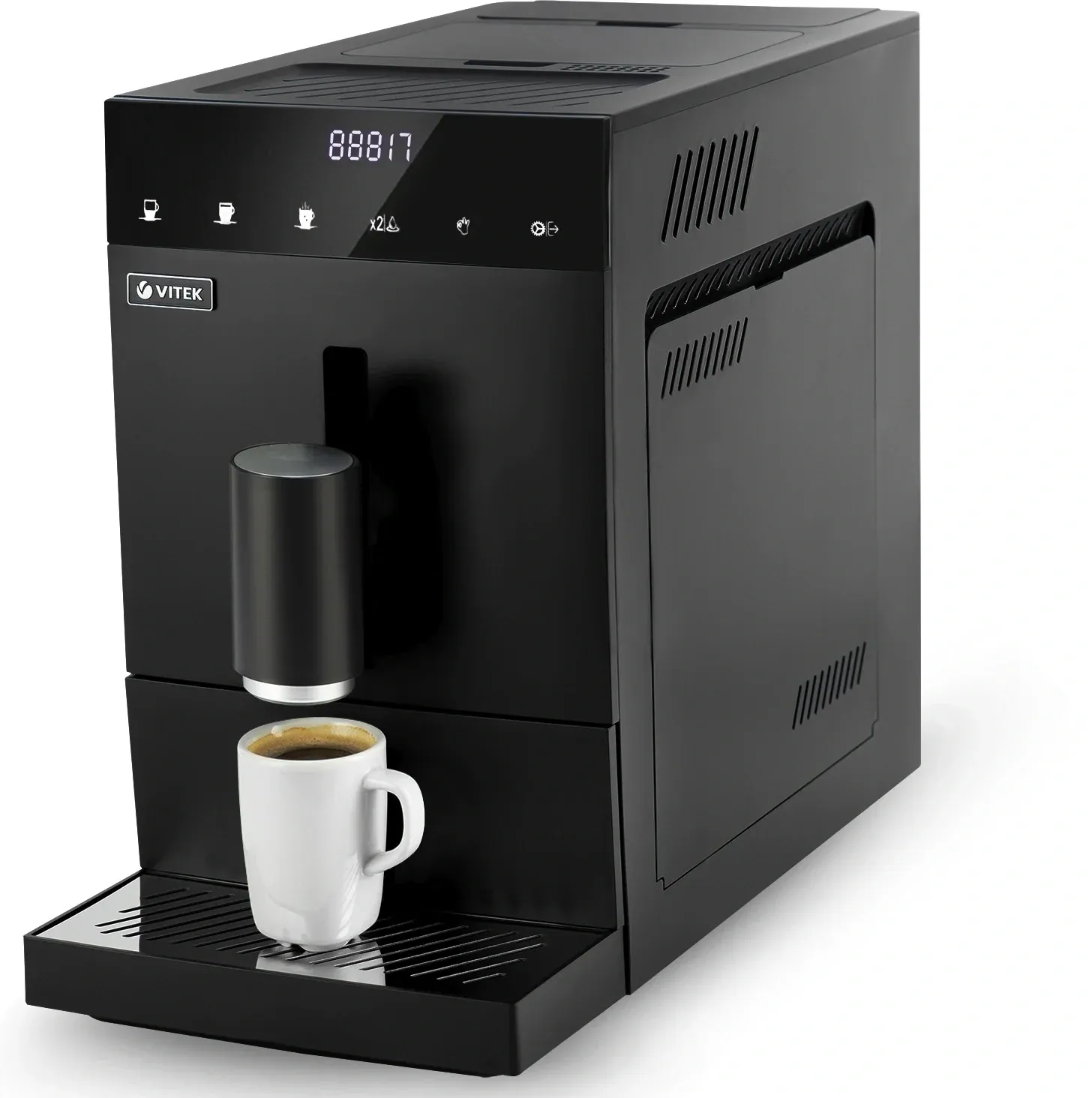 Кофемашина Vitek Metropolis VT-8700 1350Вт черный - фото 1
