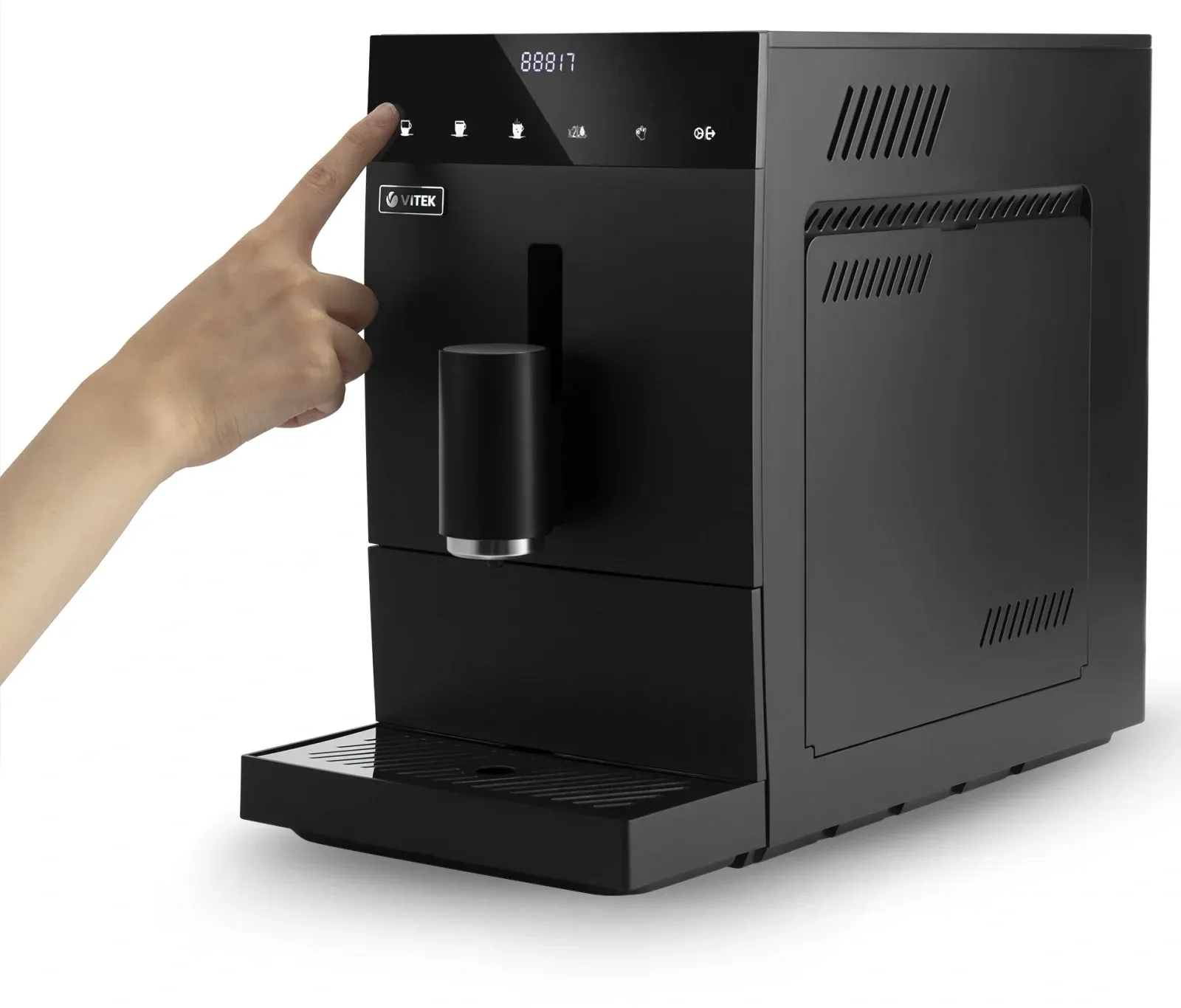 Кофемашина Vitek Metropolis VT-8700 1350Вт черный - фото 2