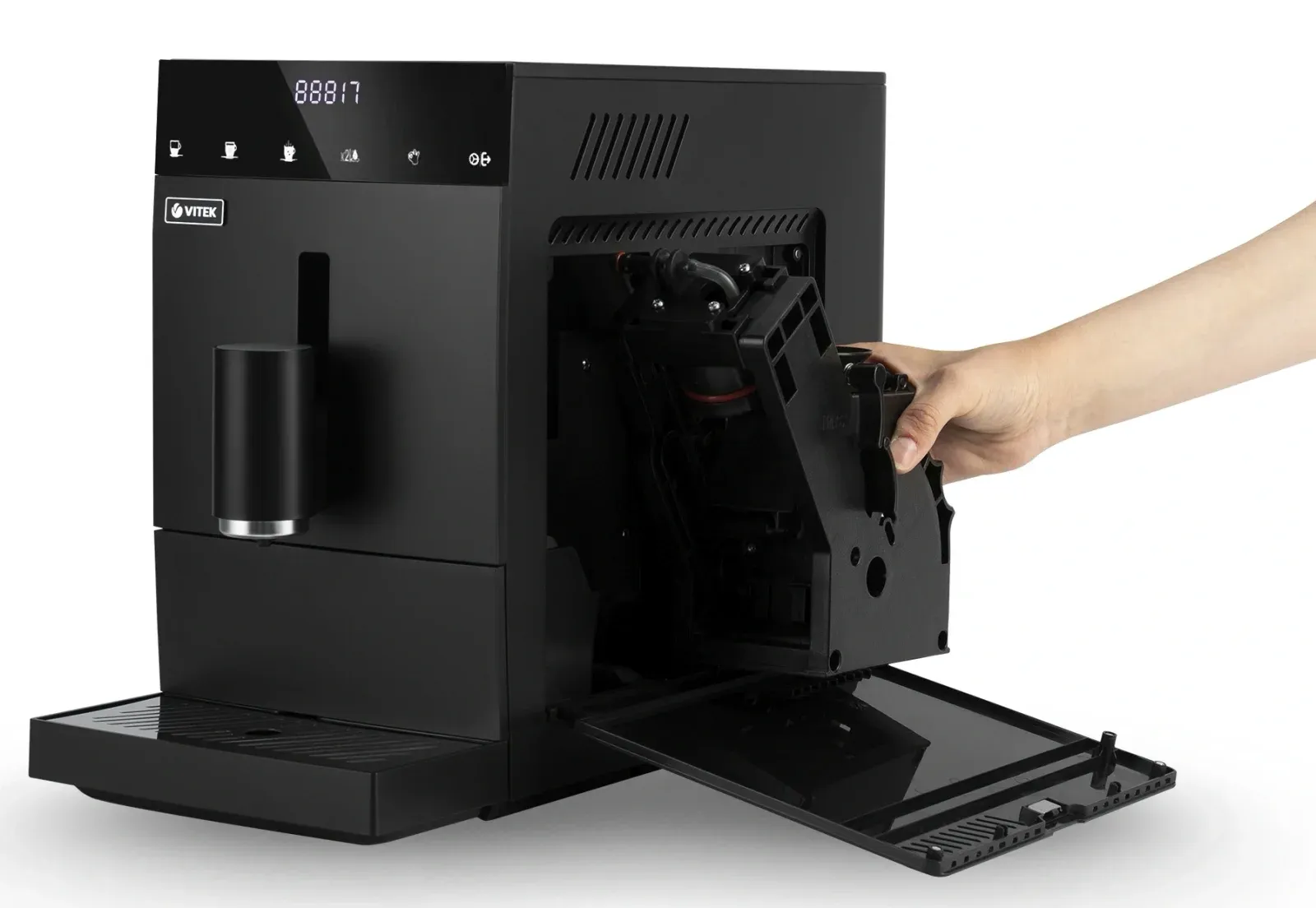 Кофемашина Vitek Metropolis VT-8700 1350Вт черный - фото 3