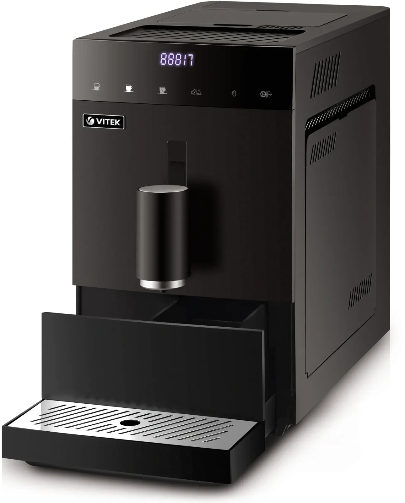 Кофемашина Vitek Metropolis VT-8700 1350Вт черный - фото 7