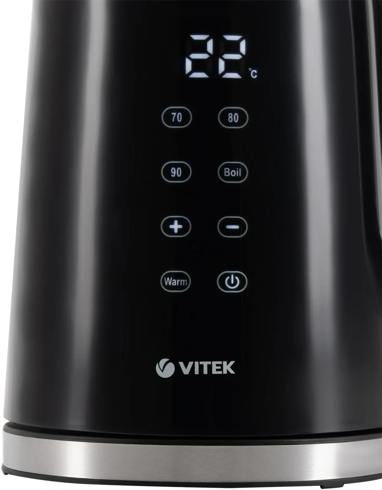 Чайник электрический Vitek VT-8827 1.7л. 2200Вт черный корпус: стекло/металл - фото 3