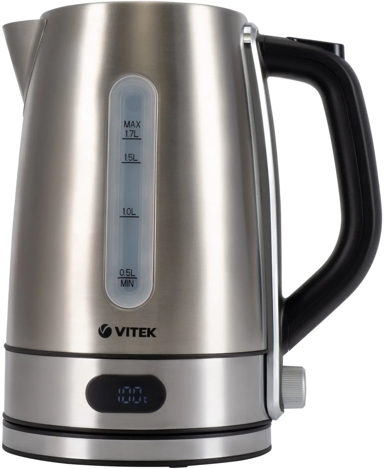 Чайник электрический Vitek VT-1160 1.7л. 2200Вт серебристый корпус: нерж.сталь/пластик - фото 3