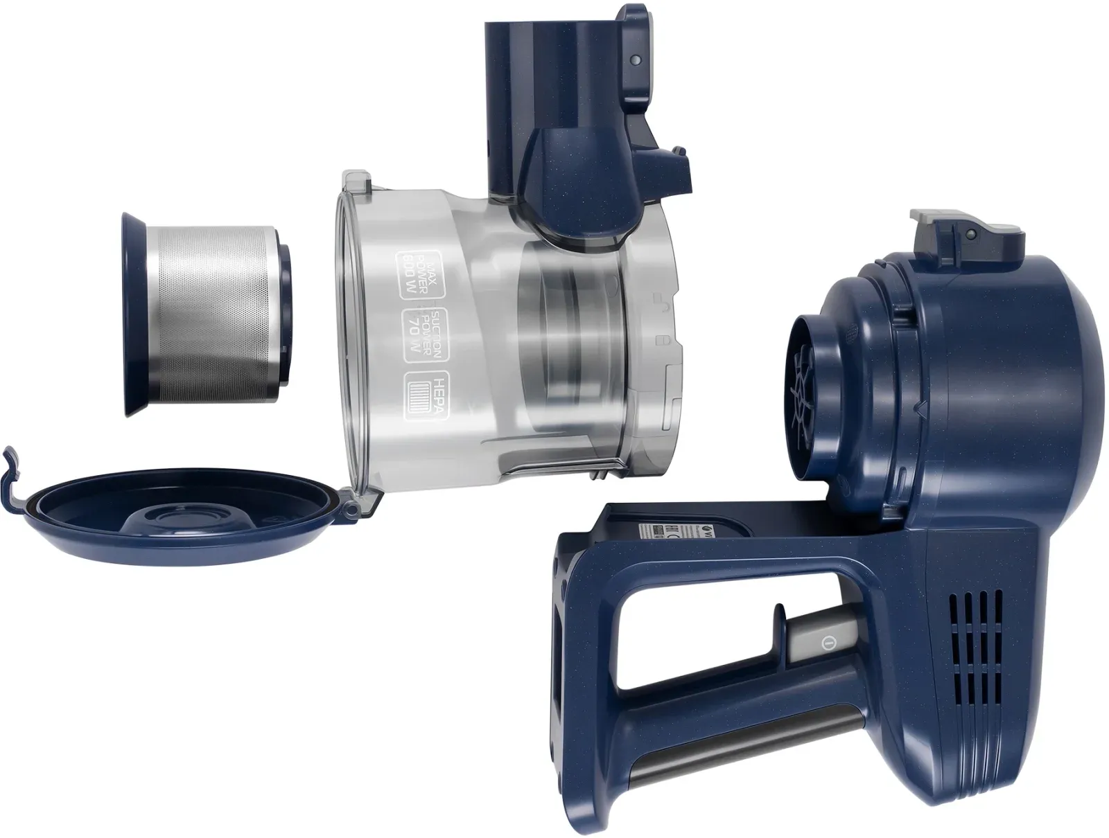 Пылесос ручной Vitek VT-8126 600Вт темно-синий - фото 8