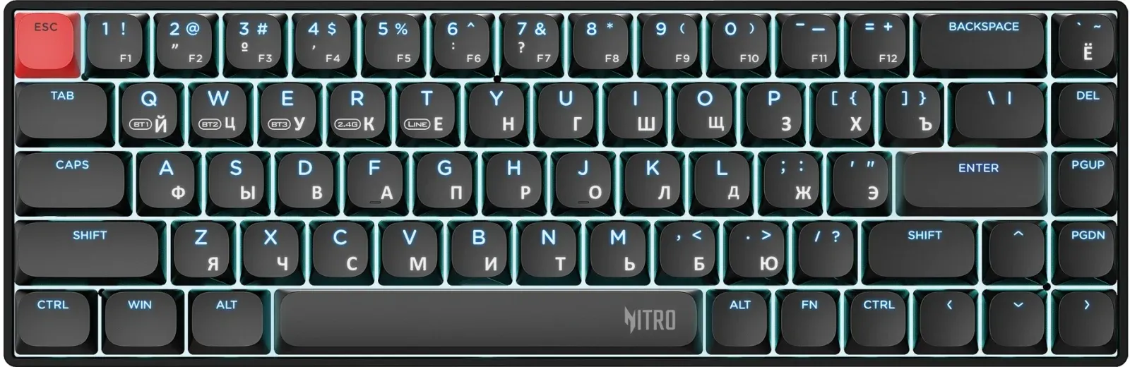 Клавиатуры ACER Nitro OKR400 черный - фото 1