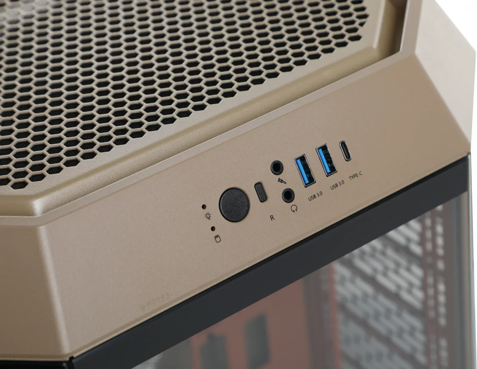 Корпус Thermaltake The Tower 300 Gravel Send коричневый без БП mATX 8x120mm 6x140mm 2xUSB3.0 audio bott PSU - фото 7
