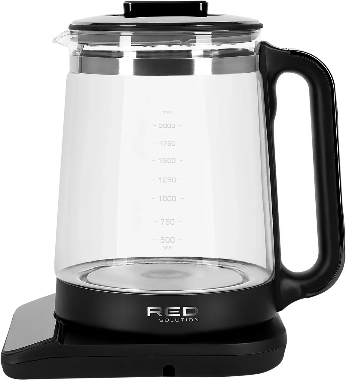 Чайник электрический Red Solution KG1330D 2л. 2000Вт прозрачный/черный корпус: стекло/пластик - фото 6
