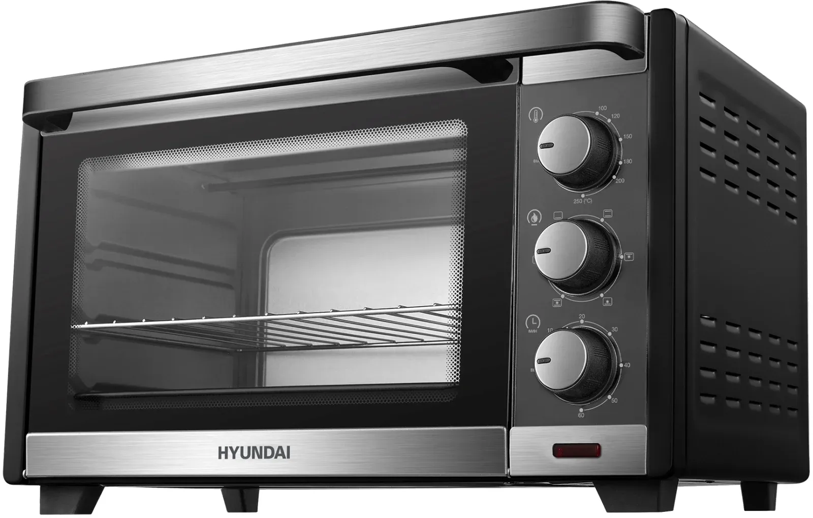 Мини-печь Hyundai MIO-HY101 30л. 1600Вт черный, 30 л - фото 2