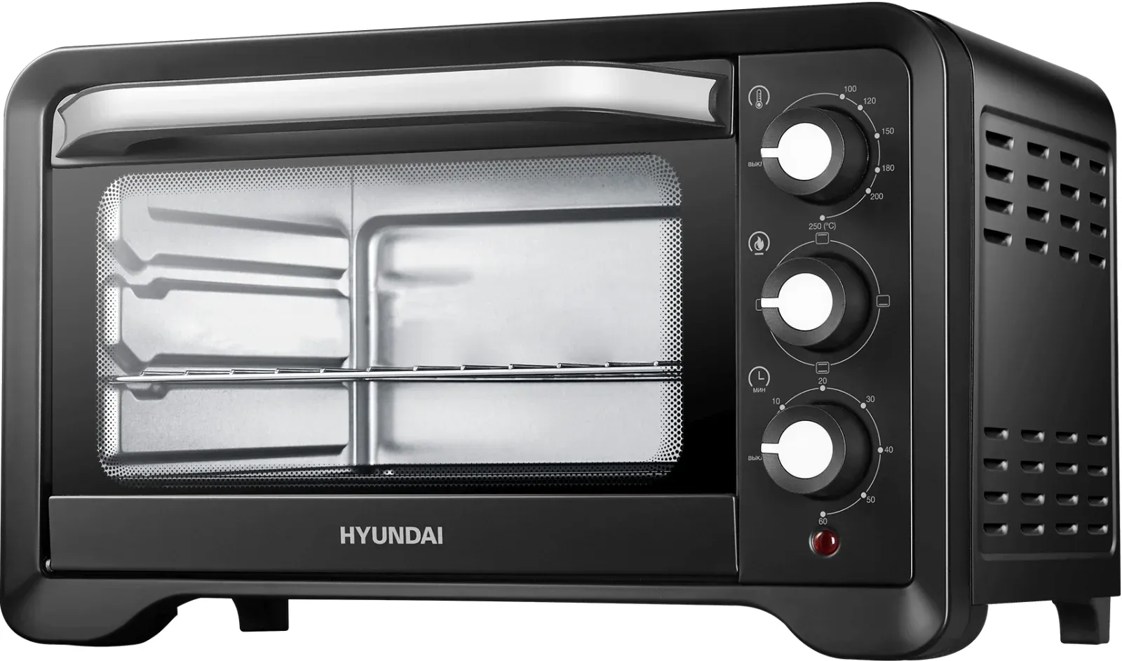 Мини-печь Hyundai MIO-HY103 20л. 1380Вт черный, 20 л - фото 2