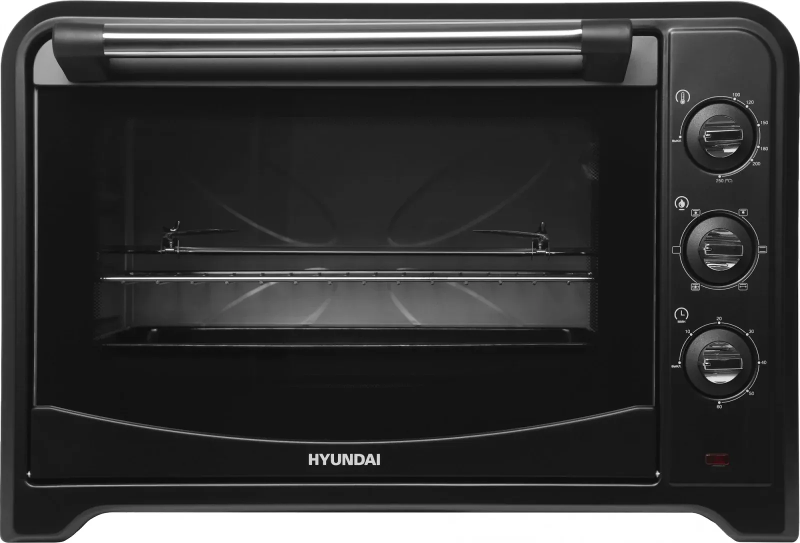 Мини-печь Hyundai MIO-HY106 60л. 2200Вт черный, 60 л - фото 8
