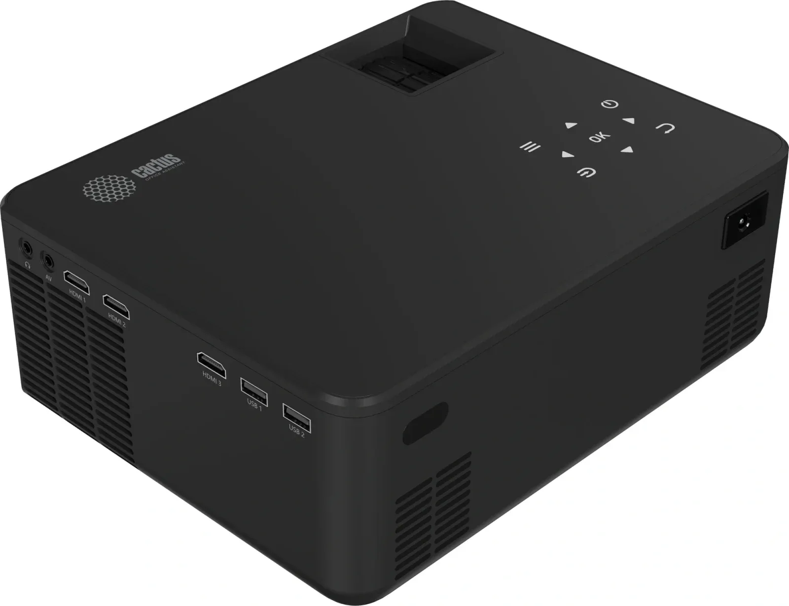 Проектор Cactus CS-PRM.04B.WUXGA-A LCD 6400Lm LS 400Lm ANSI 1920x1080 2000:1 ресурс лампы:50000часов 2xUSB typeA 3xHDMI 2.5кг, черный - фото 3