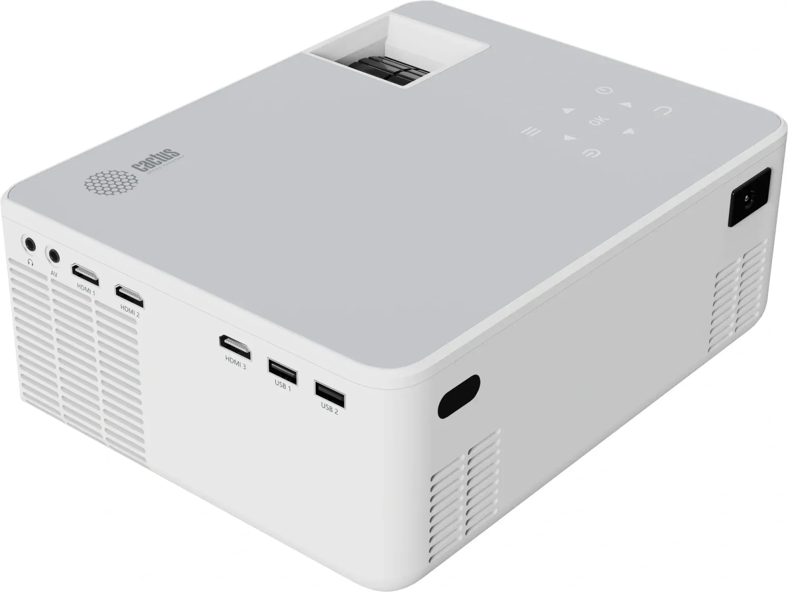 Проектор Cactus CS-PRM.04WT.WUXGA-A LCD 6400Lm LS 400Lm ANSI 1920x1080 2000:1 ресурс лампы:50000часов 2xUSB typeA 3xHDMI 2.5кг, белый - фото 6