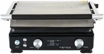 Электрогриль Thomson GC30E01 2000Вт черный/серебристый - фото 4