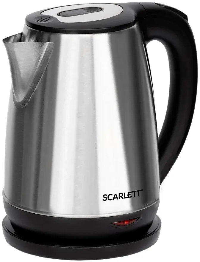Чайник электрический Scarlett SC-EK21S34 1.8л. 2200Вт черный корпус: сталь - фото 3