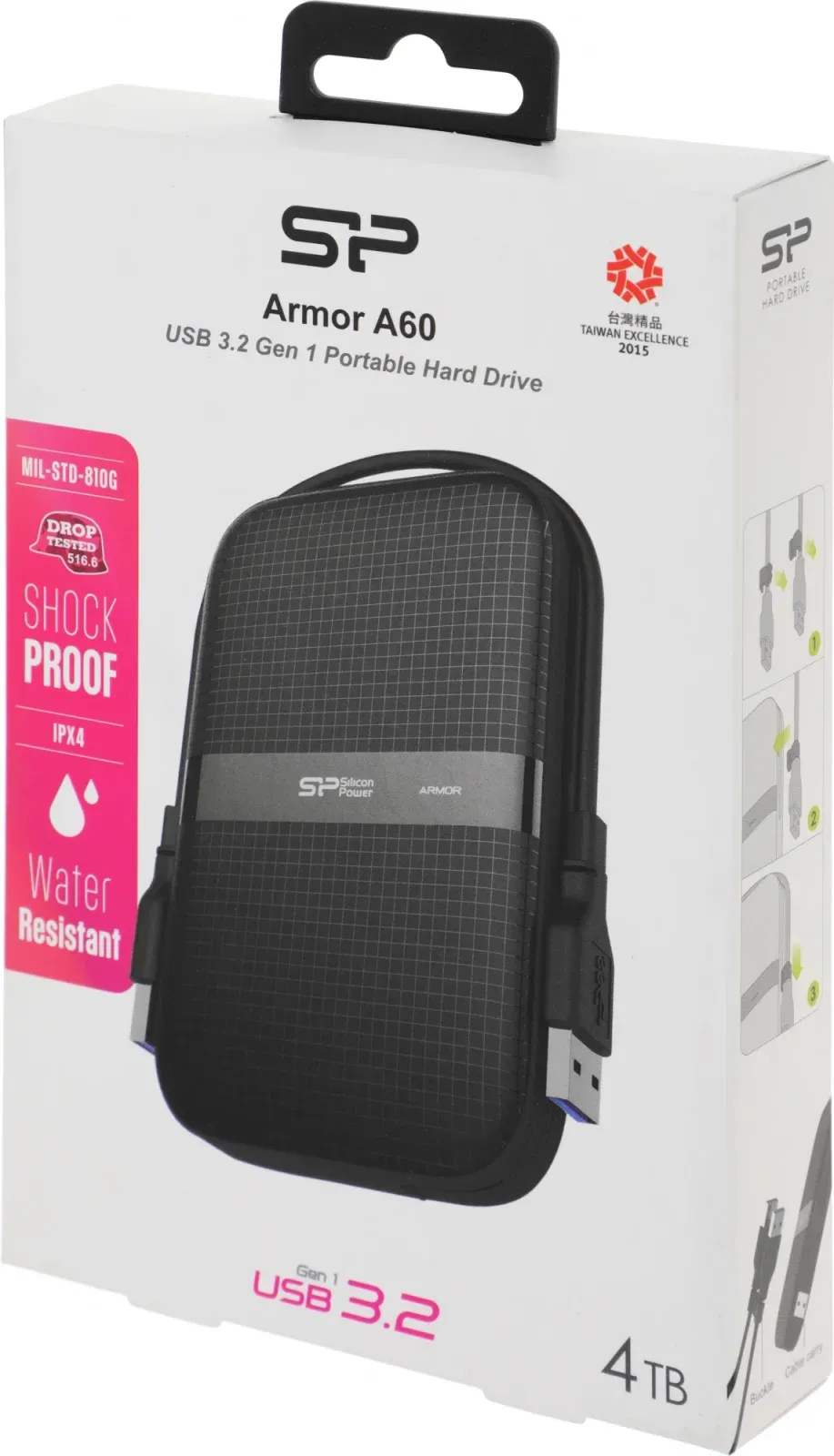 USB SILICON POWER A60 черный - фото 3