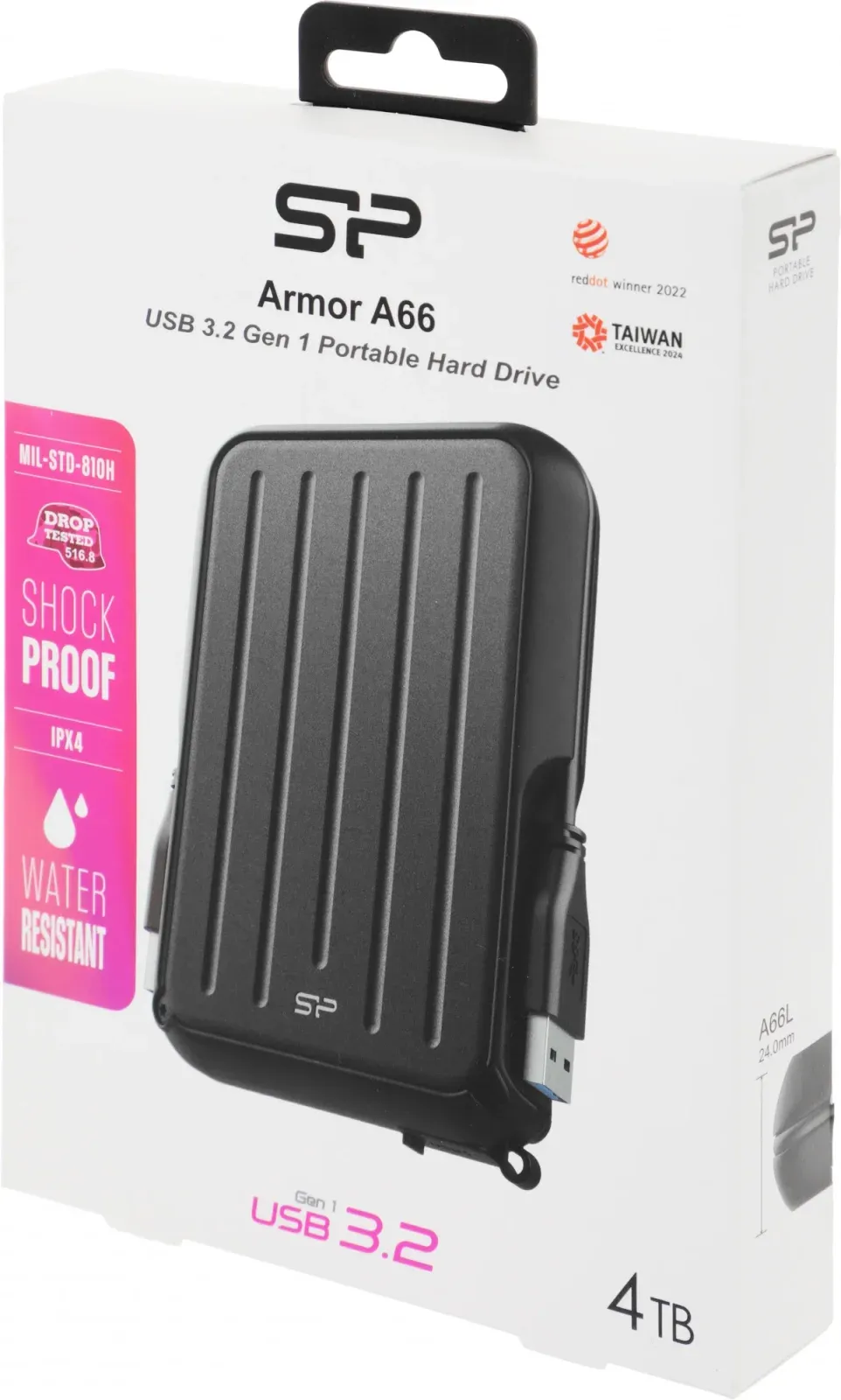 USB SILICON POWER SP040TBPHD66LS3K черный - фото 2
