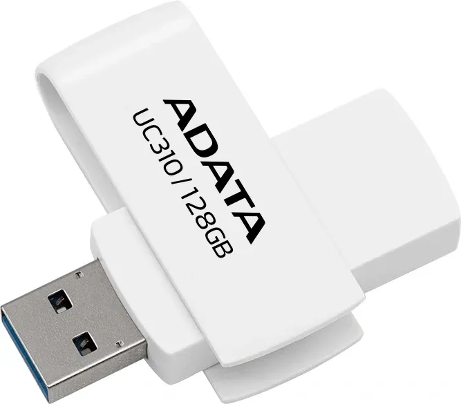 Флеш Диск A-Data 128GB UC310 UC310-128G-RWH USB3.2 белый, 128 ГБ - фото 3