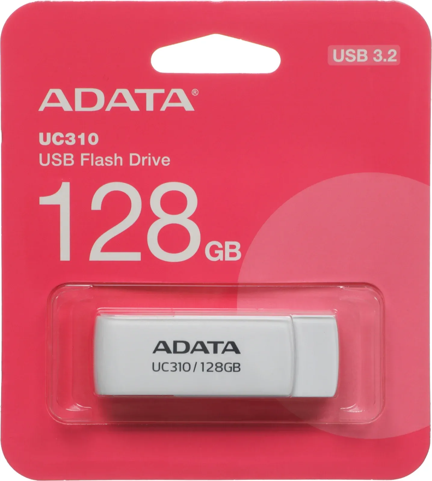 Флеш Диск A-Data 128GB UC310 UC310-128G-RWH USB3.2 белый, 128 ГБ - фото 4