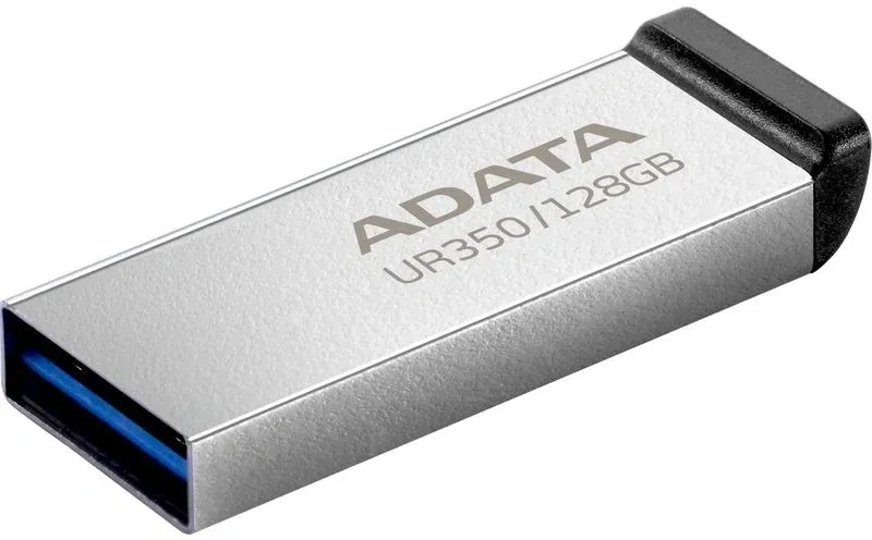 Флеш Диск A-Data 128GB UR350 UR350-128G-RSR/BK USB3.2 серебристый/черный, 128 ГБ - фото 1