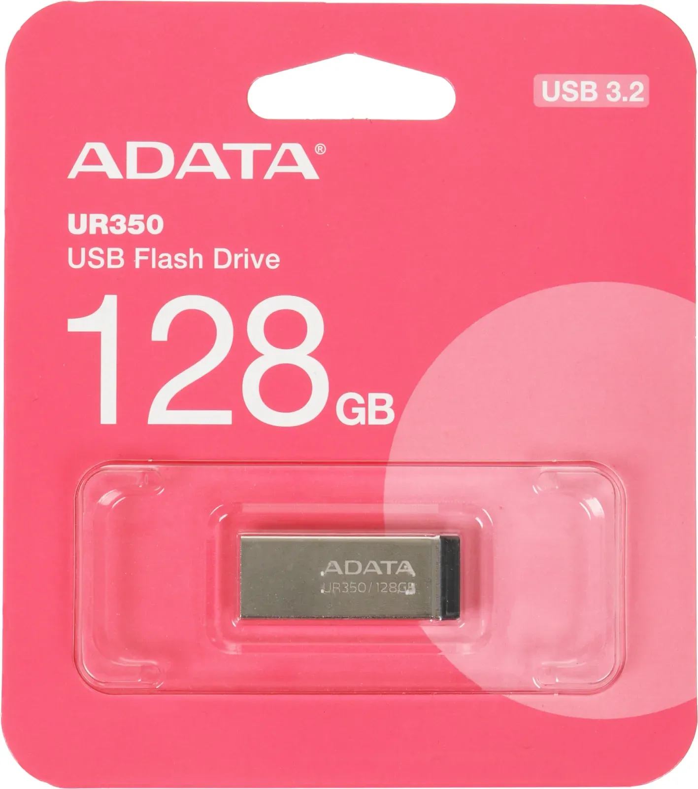 Флеш Диск A-Data 128GB UR350 UR350-128G-RSR/BK USB3.2 серебристый/черный, 128 ГБ - фото 4