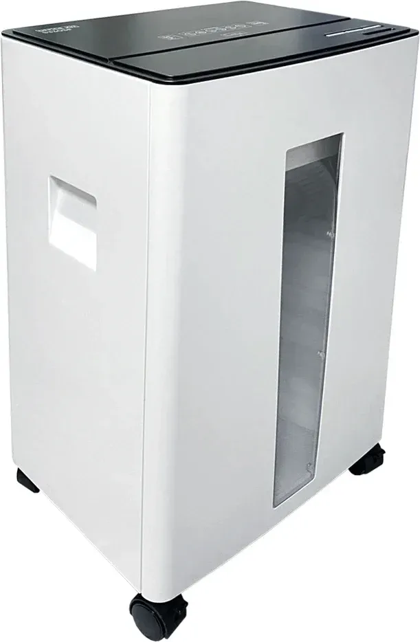 Шредер Office Kit S330SF 3,9х35 белый/черный секр.P-4 фрагменты 13лист. 30лтр. скобы пл.карты - фото 3