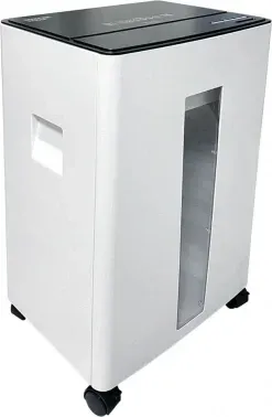 Шредер Office Kit S330SF 3,9х35 белый/черный секр.P-4 фрагменты 13лист. 30лтр. скобы пл.карты - фото 6