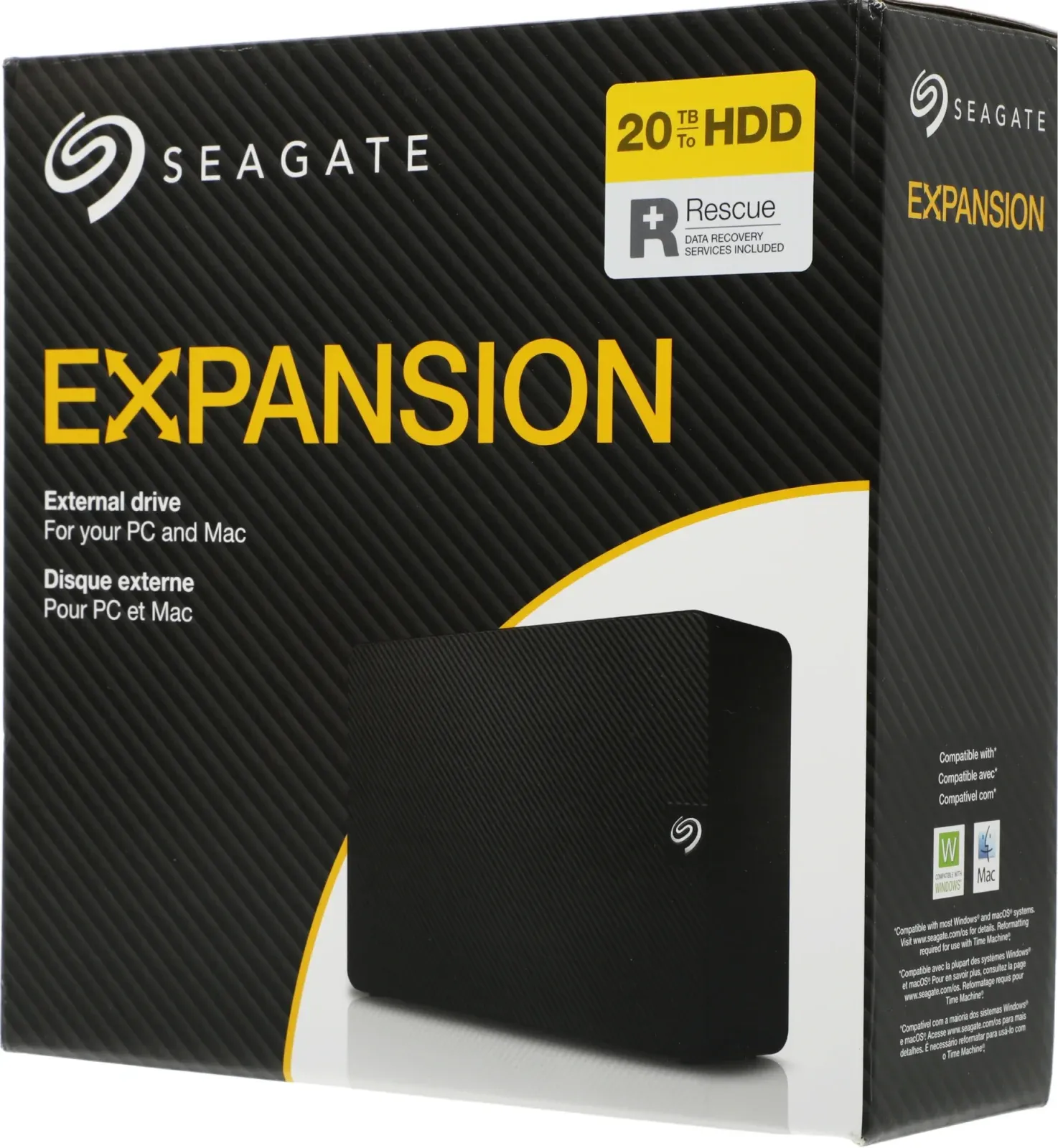 Жесткий диск Seagate USB3.0 20TB STKP20000400 Expansion 3.5 черный - фото 6