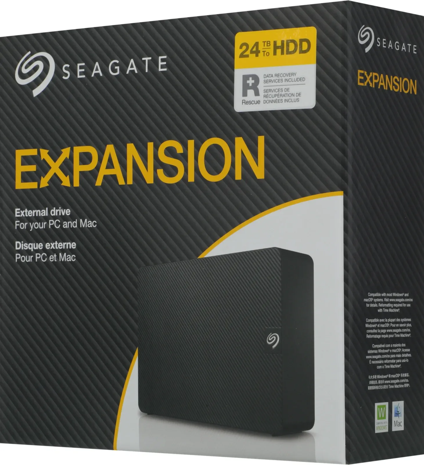 Жесткий диск Seagate USB3.0 24TB STKP24000400 Expansion 3.5 черный - фото 8