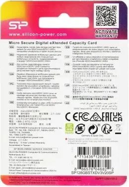 Флеш карта microSDXC 128GB Silicon Power SP128GBSTXDV3V20SP Superior + adapter - фото 8