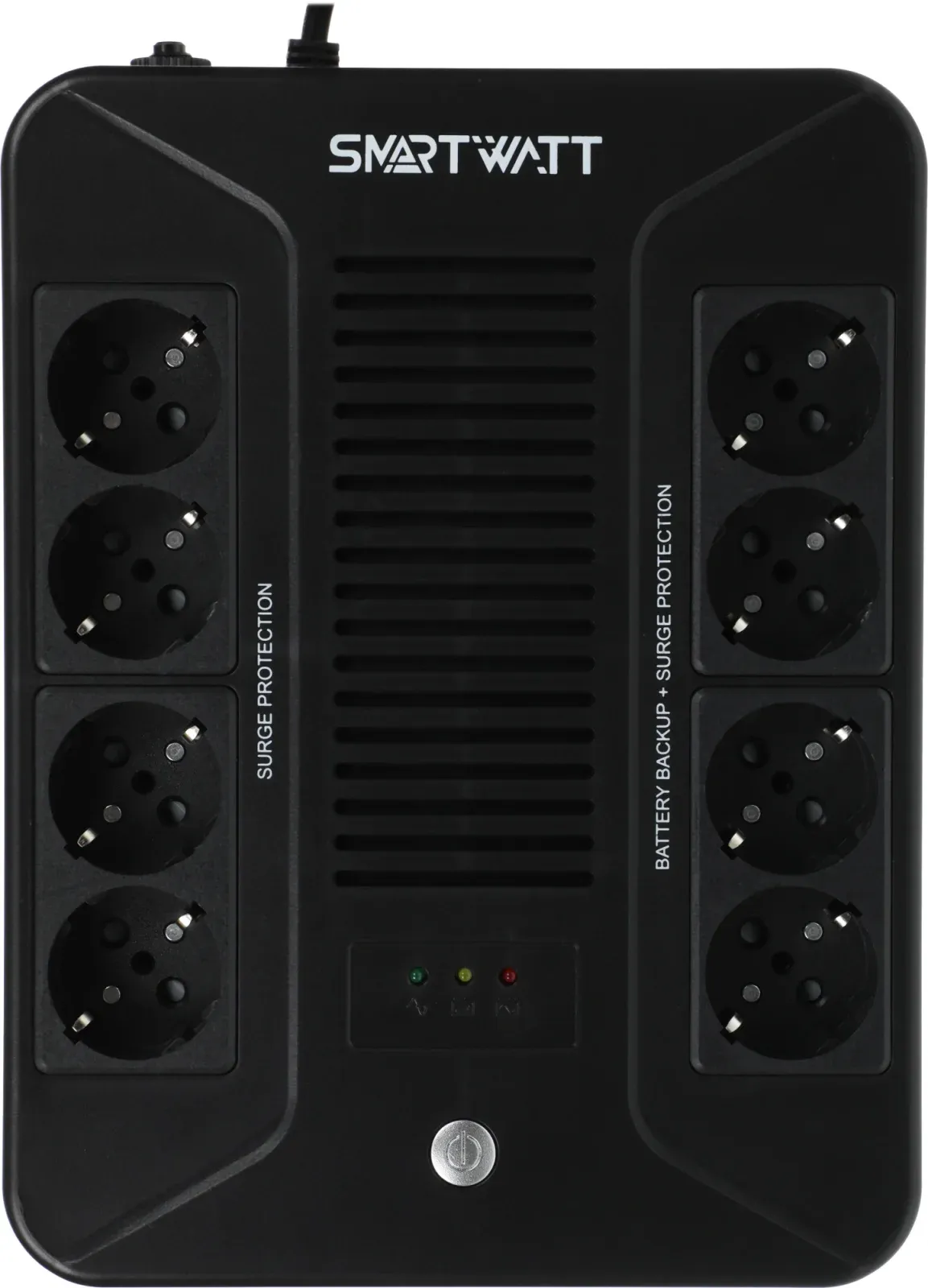 Источник бесперебойного питания Smartwatt Safe Pro 360Вт 600ВА черный - фото 2