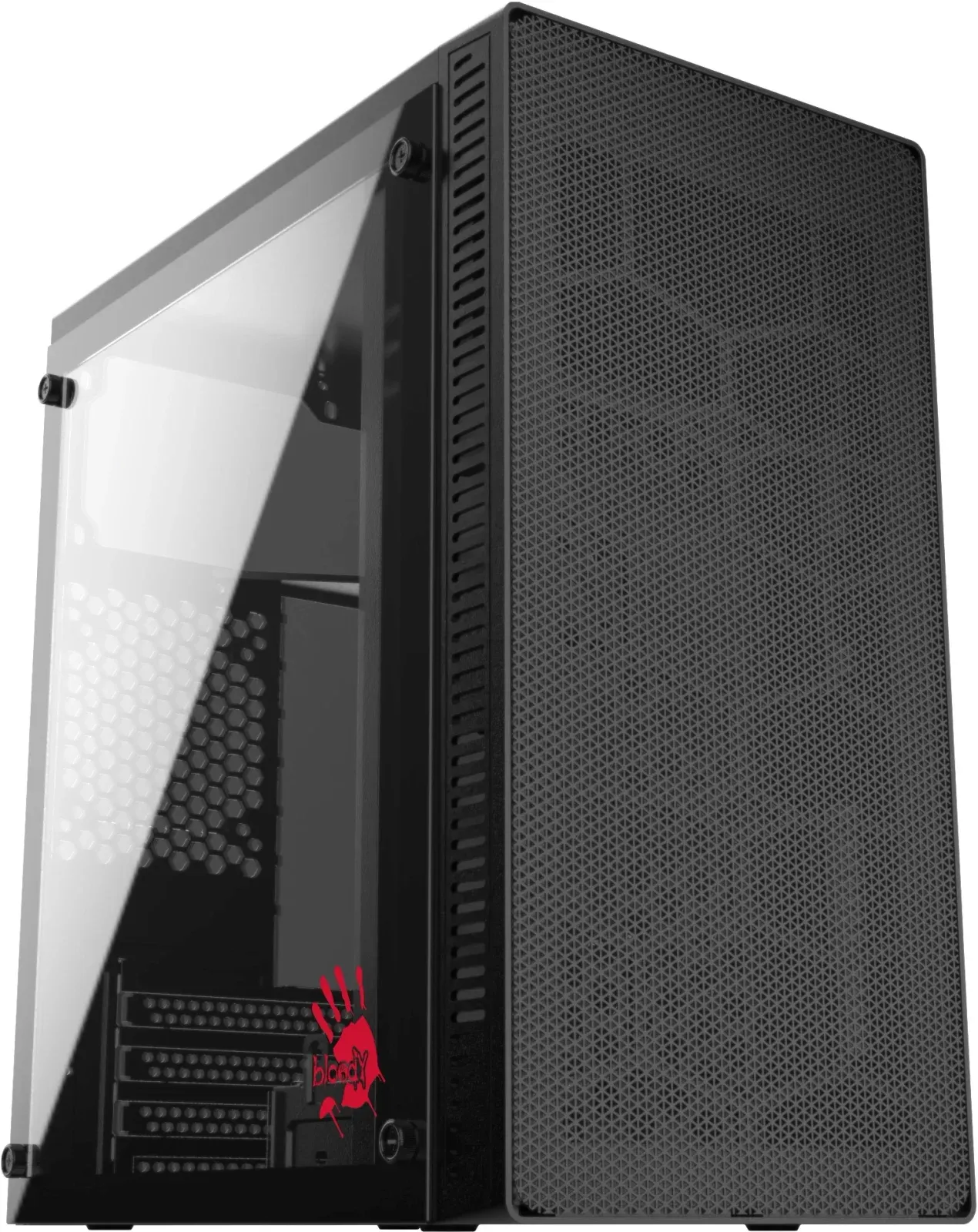 Корпус Bloody BD-CC101 черный без БП mATX 1x80mm 1x92mm 2x120mm 2xUSB2.0 1xUSB3.0 audio - фото 2